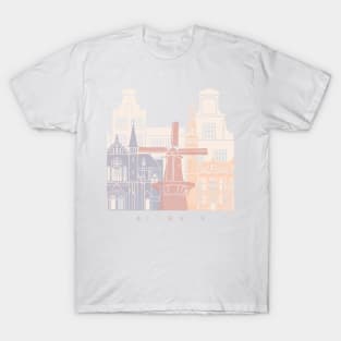 ALKMAAR SKYLINE POSTER PASTEL T-Shirt